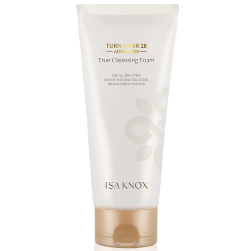 Isa Knox Turnover 28 Advanced (True Facial Cleanser, 6.1fl oz) - Korean Skincare, Non-Drying Bubble Foam Face Wash, Pomegranate Vinegar, Natural Bamboo Cellulose