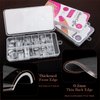 krofaue 3 Styles Short Nail Tips Kit - 720PCS Gel X Nail Tips Half Matte Coffin Nails Almond Nails Square Fake Nails Full Cover Press on Nails Extension for Soft Gel Nail Tips Set Art DIY Home - Gifts