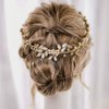 Yean Wedding Hair Comb Crystal Rhinestone Hair Vine Bridal Hair Piece for Women and Girls