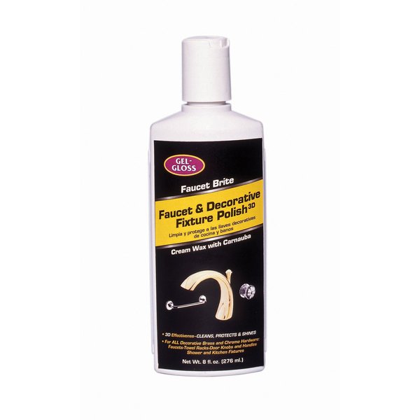 Gel-Gloss Faucet Brite Faucet and Decorative Fixture Polish, 8-Ounce