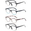 OLOMEE Reading Glasses Women Round Readers Glasses +1.75 for Small Head/Petite Face Cheaters W/Lightweight&Comfortable Fit 4 Pack