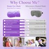 FRSHMORN Eye Mask for Sleeping, 16 Packs Steam Eye Mask Warm Compress for Eyes, Moist Heated Eye Masks for Women Men, Comfortable Sleep Mask for Home Spa, Office, Travel Essentials (Lavender)