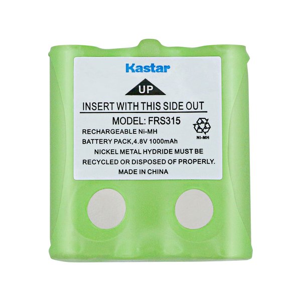 Kastar Ni-MH Battery 4.8V 1000mAh Replacement for Cobra FA-BP FA-CK FRS100 FRS1042 FRS104 FRS1102 FRS110 FRS115 FRS130 FRS220 FRS235 FRS250 FRS300 FRS305 FRS307 FRS310 FRS310W FRS315 FRS70 FRS80 FRS85