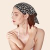 Pugnum Hair Bandanas for Women,2Pcs Boho Hair Scarf Floral Elastic Headbands with Clips Non Slip Chiffon Triangle Kerchief