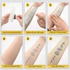 INKARTLINK Tattoo Tech, 2 Sheets Medium Semi Permanent Tattoo, Adult Art Design Temporary Tattoos, Lasts 1-2 Weeks, Waterproof, Realistic Look, No Adhesive, No Reflection (starry night 5)