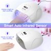UV LED Nail Lamp, NAILGIRLS 150W Nail Dryer for Gel Nail Polish 4 Timer Setting with Automatic Sensor, UV Nail Light Curing Lamp for Home, Salon