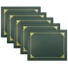Better Office Products 25 Pack Green Certificate Holders, Diploma Holders, Document Covers with Gold Foil Border, for Letter Size Paper, 25 Count, Hunter Green