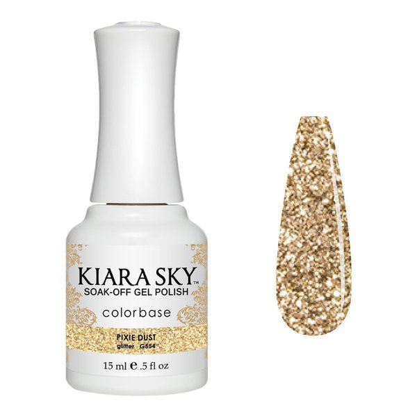 Kiara Sky Soak Off Gel Nail Polish 0.5 fl oz, PIXIE DUST (G554)