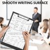Sooez Clipboard with Storage, Cleaview Clip Boards 8.5x11 with 2 Storage, Dry Erase Plastic Nursing Clipboard Box, High Capacity Clipboard Folder for Teacher Coaches, School & Office Supplies, Black