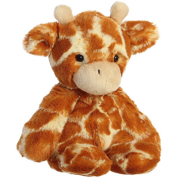 Aurora® Snuggly Sweet & Softer™ Giraffe Stuffed Animal - Comforting Companion - Imaginative Play - Brown 9 Inches