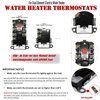EWH-02 Electric Water Heater Tune-Up Kit, Water Heater Parts - Two 4500W 240V Heater Elements, Universal Upper Water Heater Thermostat, Lower Thermostat and Protective Covers. Fits Most brands