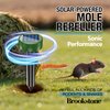 Brookstone Solar-Powered Yard Repeller 4 Pack – Ultrasonic & Vibration Ground Device for Outdoor Protection – 4000 sq. ft. Coverage, Weather-Resistant, Rechargeable, Eco-Friendly