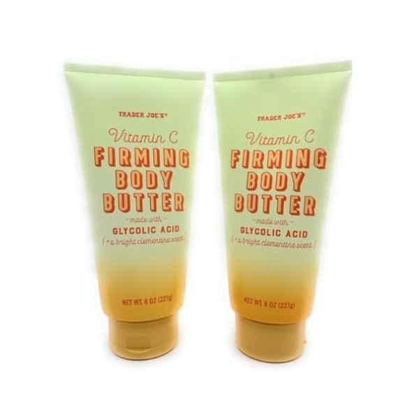 Trader Joe’s Vitamin C Firming Body Butter 8 Oz (Pack of 2) + Dri store sticker.