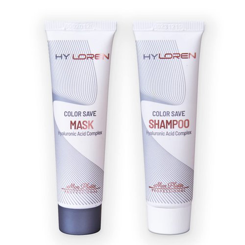 Hy Loren Professional Smoother Hair Mask and Shampoo with Hyaluronic Acid - Smooth Conditioner for Dry Hair Treatments, for Dry Damaged Hair, 30ml