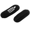 10 Pcs Black Sponge Bump Up Hair Clip Volume Padding Bun Updo Magic Head Insert Hair Barrettes Maker Tool Hairpins Hair Accessories