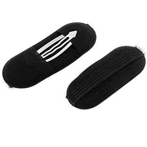 10 Pcs Black Sponge Bump Up Hair Clip Volume Padding Bun Updo Magic Head Insert Hair Barrettes Maker Tool Hairpins Hair Accessories