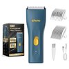 ENSSU Cordless Hair Clippers for Men - Waterproof Beard Trimmer with Ceramic Blade, Rechargeable Electric Hair Cutting Kit for Adults and Kids, Blue