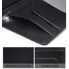Server Books for Waitress - Leather Waiter Book Server Wallet with Zipper, Cute Waitstaff Organizer with Money Pocket Fit Server Apron（Classic Black）