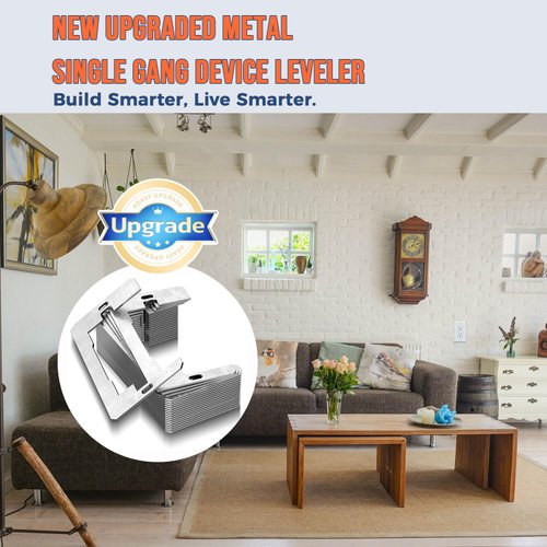 20 Pcs Outlet Spacer for Electrical Box, Hongmed Wall Plate Spacer, Metal Flush Fit Device Leveling Plate for Loose Outlet Plug Fix, Receptacle Extenders Fit Standard Switches & Covers