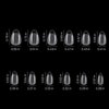 1008pcs Short Almond Shaped Nail Tips Half Matte Full Cover Fake Nails Press On Nails For Acrylic Nails Professional Nail Art With Box 12 Sizes