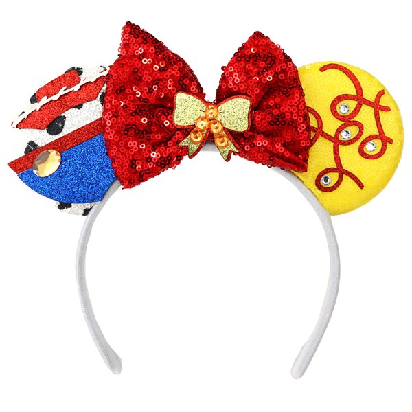 Needzo Toy Inspired Story Mouse Ears Headband, Cowgirl Costume Party Hair Accessory, One Size