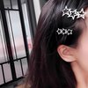 2 Kinds 20 PCS 1.2" Star Hair Clips, Silver Star Snap Y2K Hair Accessories,2000s Small Star Hair Clips, Festival Star Hair Clips Barrettes for Women Girls Styling Birthday Gifts