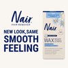 Nair Sensitive Hair Remover Wax Ready Strips, Face and Bikini Hair Removal Wax Strips, 40 Count