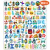 103PCS Summer Surfing Surf Temporary Tattoos Birthday Theme Party Decorations Favors Supplies Decor Cute Beach California Hawaiian Ocean Surfer Stickers Gifts for Kids Boys Girls Carnival Class Prizes