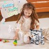 CozyWorld Walking Singing Electronic Tiger Electric Singing Tiger Plush Toy Fun Interactive Tiger Cute Plush Toys Tail Wagging Tiger Stuffed Animal Birthday Gifts for Kids,10" White