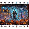 WOODEN.CITY Grim Reaper's Halloween 1000 Piece Wooden Puzzle - Spooky Fun for Puzzle Enthusiasts