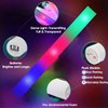 SHQDD 28 PCS Glow Sticks Bulk, New Year Party Favors, Foam Glow Sticks with 3 Modes Colorful Flashing, Glow in The Dark Party Supplies, LED Glow Sticks for Wedding, Raves, Concert, Camping, Carnival