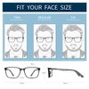 BLUEMOKY Blue Light Reading Glasses for Men，Sport Square Frame Readers, Anti Glare Computer Glasses