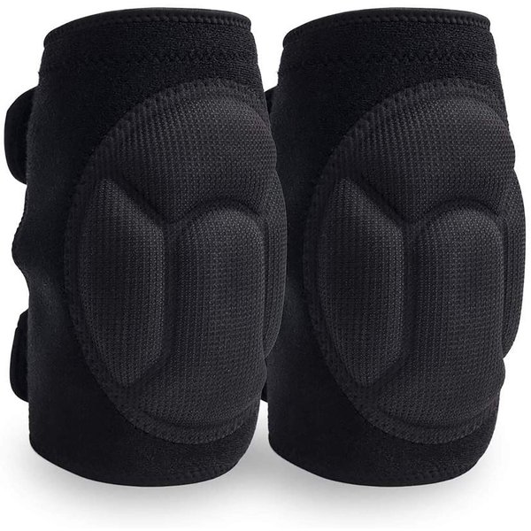 JYSW Knee Pads Comfortable Non-Slip, Thick Extra Foam Cushion for Scrubbing Floors, Gardening, Yoga & Construction, Soft Inner Liner, Strong Double Straps and Adjustable Easily