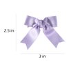 Shiny Glitter Grosgrain Ribbon Hair Bow Clips Purple 3" Handmade Cute Small Bow-Knot Alligator Barrettes Hairpin Fall Headwear for Babies Toddler Teen Girls Kids in Pairs
