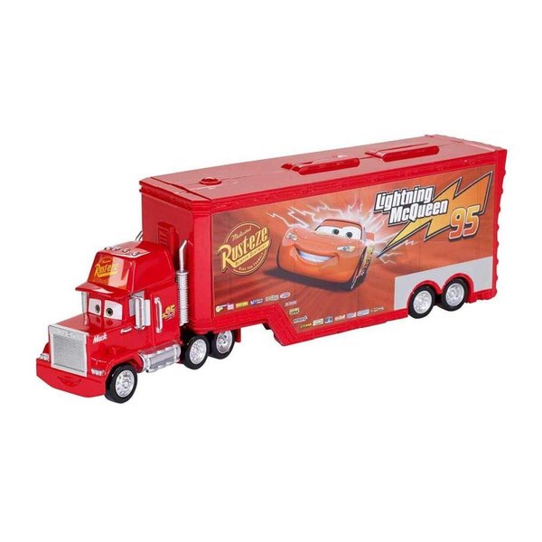 Disney Cars Toys Mack Hauler, Movie Playset, Toy Truck and Transporter, Racing Details for Story and Competition Play, Ages 4 and Up