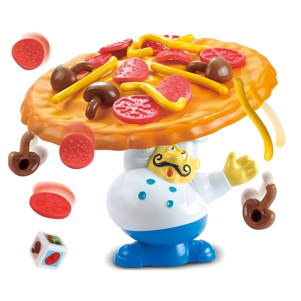 Trisquirrel Topple Pizza Game,Tabletop Balancing Pizza Toy, Poppa's Pizza Pile-Up for 2-4 Players,Fun for Family & Friends