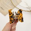 Enfudid 3Pcs Butterfly Hair Clip, Small Tortoise Barrettes Acrylic Hair Jaw Clips Clamp, Celluloid Leopard Print French Hair Claw Clips, Women Styling Hair Clamps for Thick/Thin