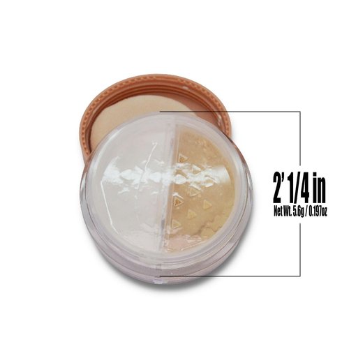 Xime Beauty 1 x Face Body baking HD Powder Loose Lighweight, Trams;icod/Banana & Zipper Bag, Beige