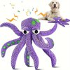 Mr Mower Parts Daisy Dog Toys Squeaky Dog Toys Octopus Dog Toys, Durable Chew Toys 12" Plush Octopus Dog Toy with Crinkle Paper and Squeaky Inside, No Stuffing Dog Toys for Indoor Dog