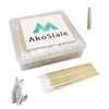 AkoSlale Wooden Q Tips,Pointed Tip Cotton Swabs, 200Pcs-2.9 Inch, Cat Eye Cleaner, Cat Wound Care,Baby Qtips,Micro-Swab Sticks for Makeup Cosmetic Nails Clean