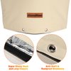 Homiton Backflow Preventer Insulation Cover (5°F) 5 Layer 14" W x 19" H Sprinkler Valve Cover Insulated Well Pump Cover Backflow Covers for Winter Freeze Protection (Beige, 14''W x 19''H)