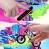 Fingerboard Skate Park Kit,12-in-1 Bigger Finger Skateboard Ramp Set with 2 Fingerboards,1 Finger Bike, 12 Deck Ramp for Boys or Girls Gift, Mini Finger Board Skate Training for Kids Ages 3+