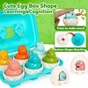 FNQUTOY Dinosaur Matching Eggs Toys for Toddlers- Sensory Fun Educational Learning Fine Motor Puzzle Matching Games Best Easter Basket Stuffers Birthday Gifts for 1-3 Years Old Boys Girls