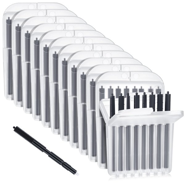 TrelaCo 96 Pcs Hearing Aid Ear Wax Guard Filter Cerumen Stop Cleaning Tool Accessories Hearing Aid Cleaning Kit with Carry Case Compatible with Phonak, Widex, Resound Wax Traps, 12 Packs