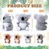 Lenwen Christmas 5 Pcs Koala Bear Plush Toys 13 Inch Mommy Koala Stuffed Animal with 4 Cute Babies in Zippered Belly Soft Cuddly Koala Plushies for Birthday Baby Shower Party Favors Home Sofa Decors