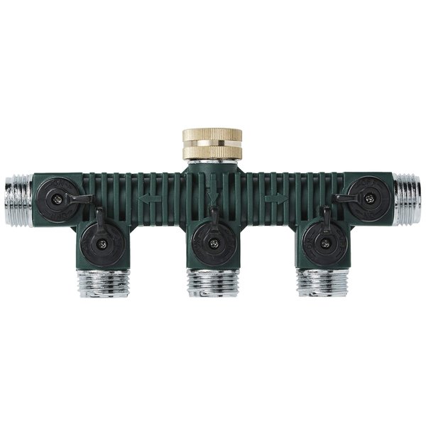 Orbit 62019 5-Way Zinc Hose Faucet Valve Manifold