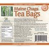 Maine Chaga Tea Bags, Pesticide Free, NOT Imported Chaga, 25 Bleach-Free Bags, USA & Canadian Grown