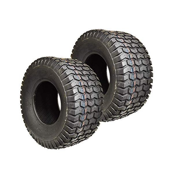 Two New 18x6.50-8 Lawn Tractor Tires - 18x650-8 Turf Tires Tubeless Lawn Mower Tires