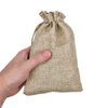 SumDirect 20Pcs 5x7inch Brown Linen Burlap Bag, Mini lightweight Gift Bags Breathable Pouches with Drawstring Packing Storage Jute Sacks for Wedding, Party, Birthday, DIY Craft…
