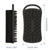 TOPHOME Non-Scratch Silicone Sponges Food-Grade Cleaning Brush, Dish Washing Kitchen Scrubber Sponges for Tableware, Vegetable Fruits, Pot Pan Dish Bowl, Washing Hands, Shower Body Scrubber (Black)